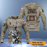 Personalized United State Army Camo Hoodie 3D Printed 231356AHKVH