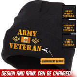 Personalized Canadian Armed Forces Embroidered Beanie Printed AHVQ231360