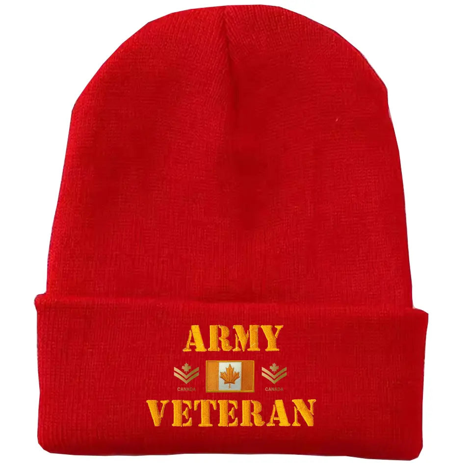 Personalized Canadian Armed Forces Embroidered Beanie Printed AHVQ231360