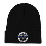 Personalized The Legend Has Retired Thin Blue Line Embroidered Beanie Printed AHVA231372