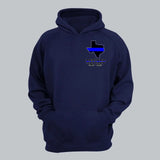 Personalized Thin Blue Line Retired US State Flag Custom Served Times Hoodie 2D Printed 231398AHVH