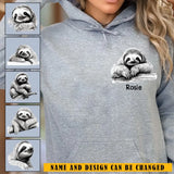 Personalized Sloth Lovers Gift Custom Name Hoodie 2D Printed KVH231433