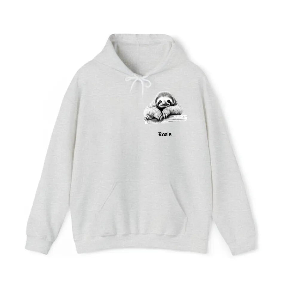 Personalized Sloth Lovers Gift Custom Name Hoodie 2D Printed KVH231433