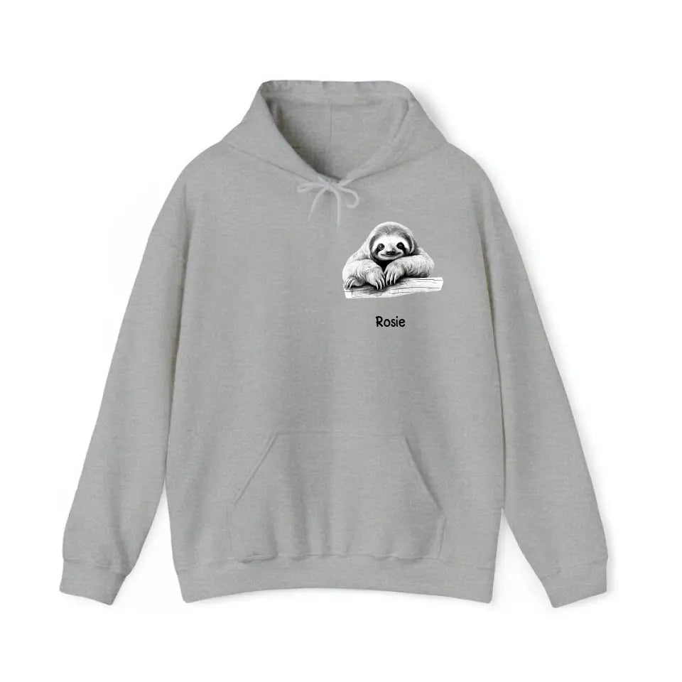 Personalized Sloth Lovers Gift Custom Name Hoodie 2D Printed KVH231433