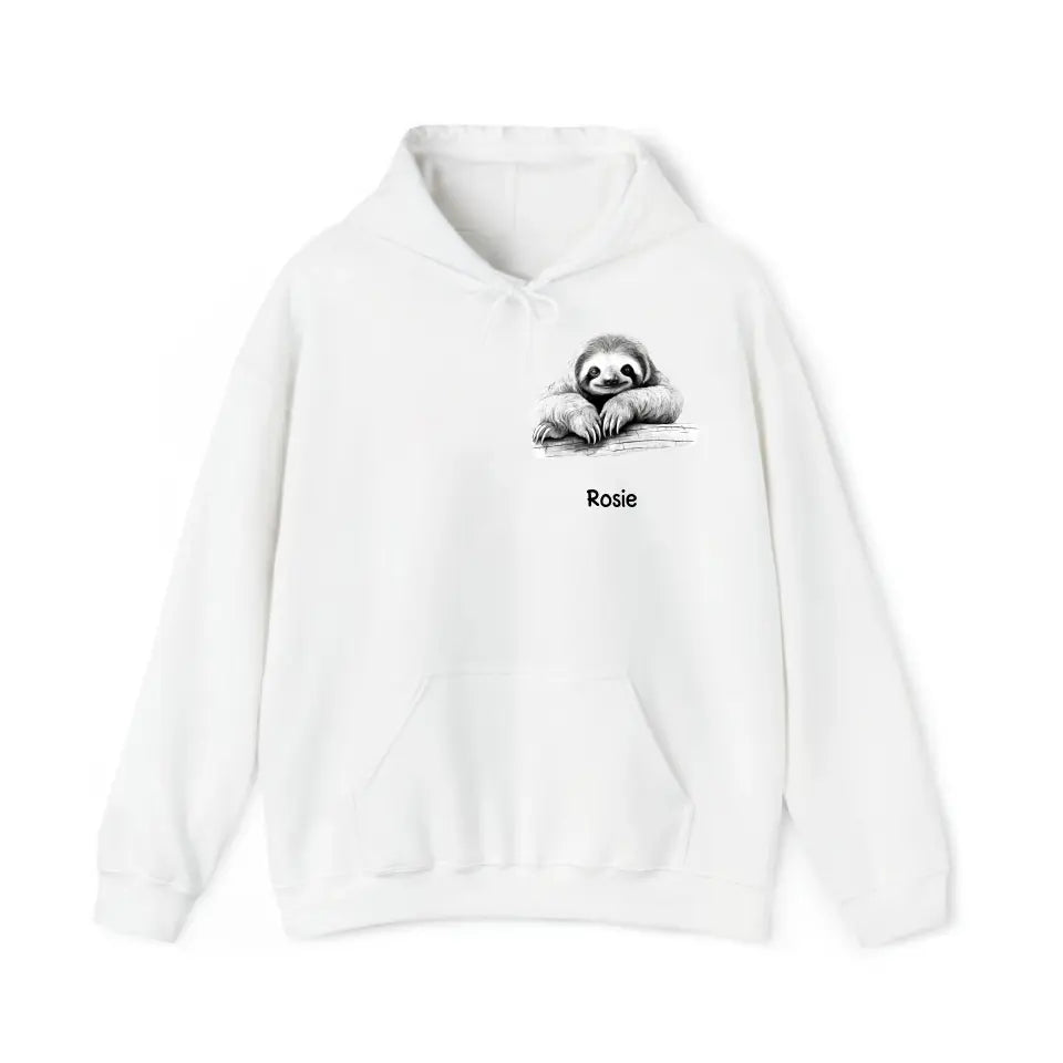 Personalized Sloth Lovers Gift Custom Name Hoodie 2D Printed KVH231433