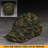 Personalized Swiss Veteran Retired Custom Served Time Cap QTKH1523