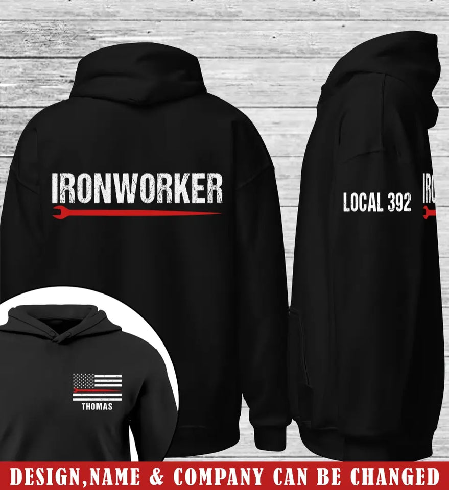 Personalized Ironworker Custom Name Hoodie 2D Printed LVA231580