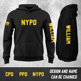 Personalized US Officer Custom Text And Name Hoodie 2D Printed QTHN1608