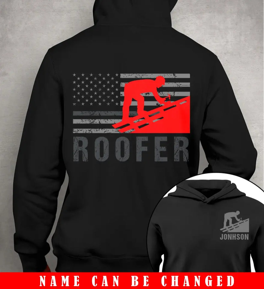 Personalized US Roofer Hoodie 2D Printed KVH231636