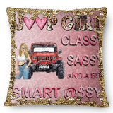 Personalized Jeep Girl Classy Sassy And A Bit Smart Assy Seguin Pillow Printed HN231676