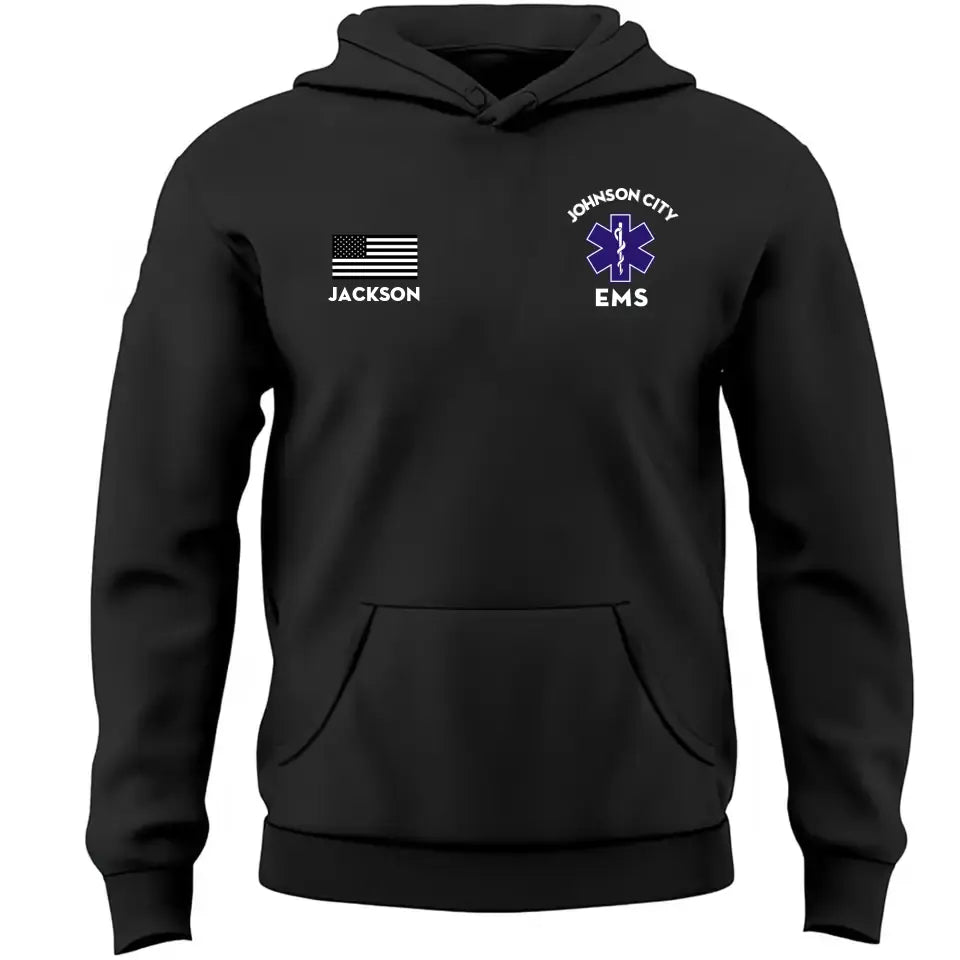 Personalized US Emergency Medical Services Custom Name & Title EMS Hoodie 2D Printed KVH231685