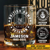 Personalized British Armed Forces Whiskey Glass Printed 231679AHKVH