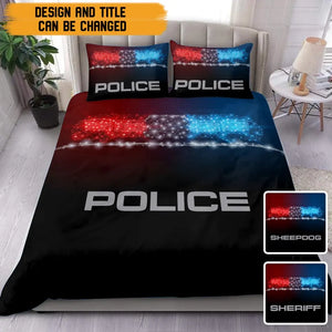 Personalized Law Enforcement Custom Title Bedding Set Printed QTVQ1693