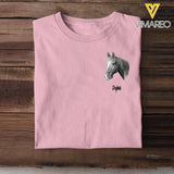 Personalized Upload Your Horse Photo Horse Lovers Gift Hoodie 2D Printed VQ231349