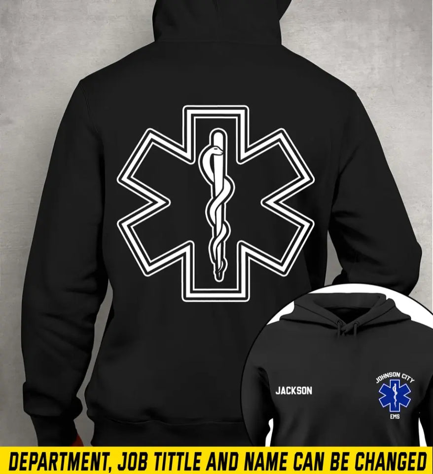 Personalized Emergency Medical Services Custom Name & Department Hoodie 2D Printed HN231705