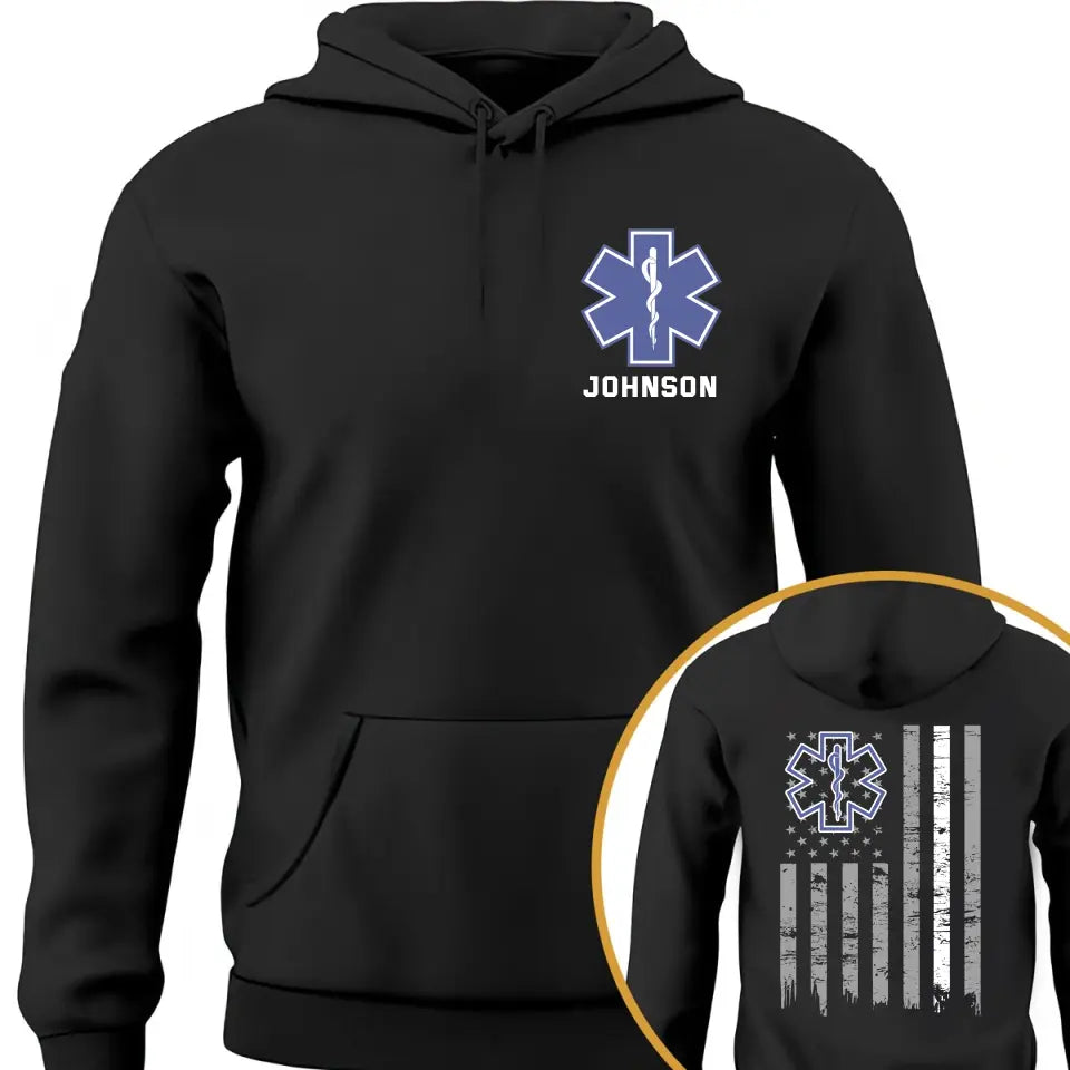 Personalized US EMS Emergency Medical Custom Name Hoodie 2D Printed HN231733