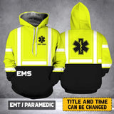 Personalized EMS EMT Paramedic Uniform Hoodie 3D Printed QTLVA1738