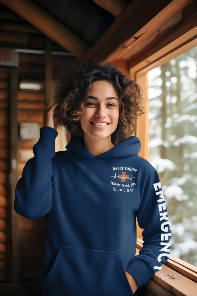 Personalized Emergency Nurse Custom Name & Jobtitle Hoodie 2D Printed KVH231769