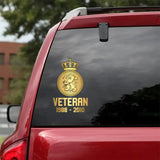 Personalized Netherlands Military Veteran Retired Decal Printed QTVQ2404