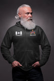 Personalized Canadian Military Branch Custom Name And Served Time Zip Hoodie 2D Printed KVH2412