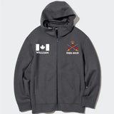 Personalized Canadian Military Branch Custom Name And Served Time Zip Hoodie 2D Printed KVH2412