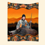 Personalized Upload Your Deer Photo Sherpa or Fleece Blanket Printed HN2428