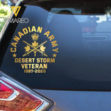 Personalized Canadian Armed Forces Retired Decal Printed 2423AHVH