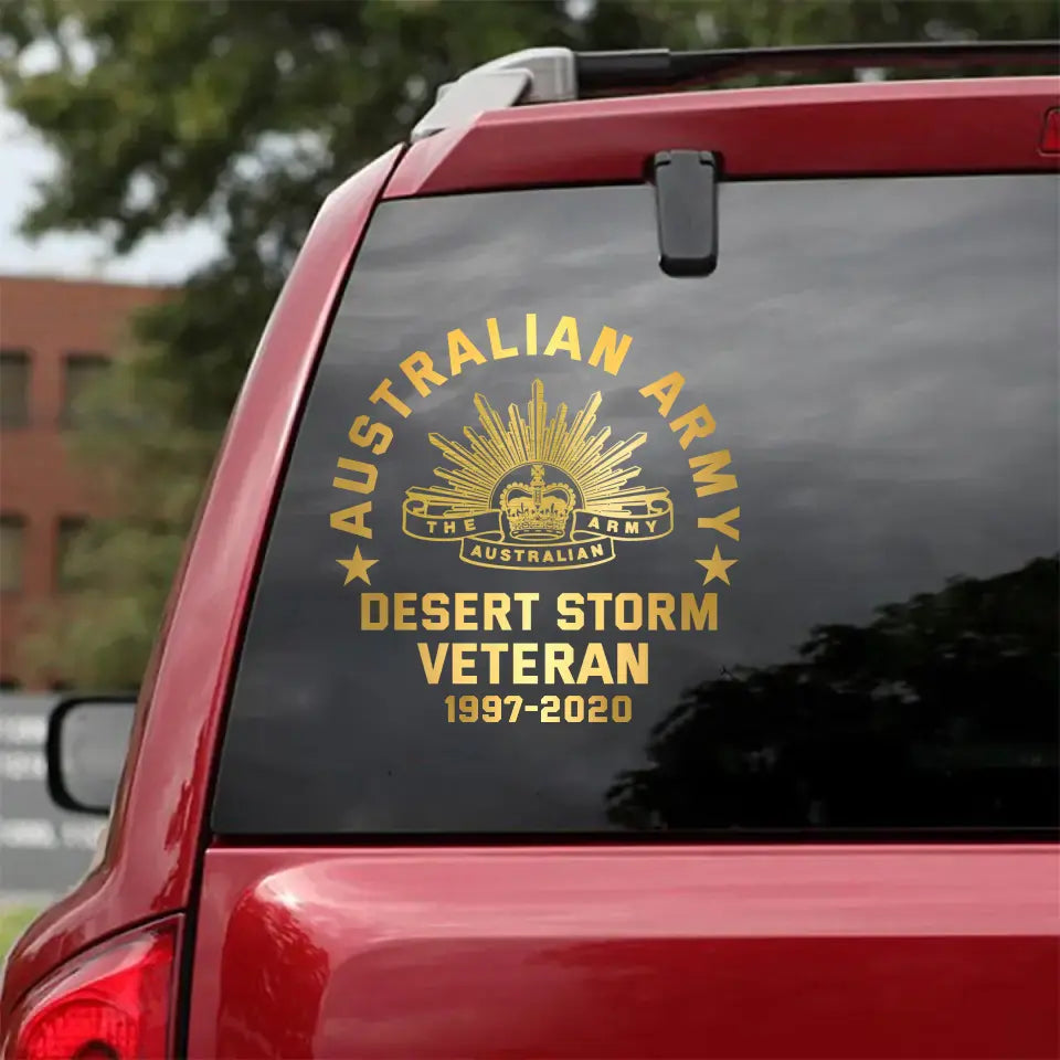 Personalized Australian Armed Forces Retired Decal Printed 2423AHVH