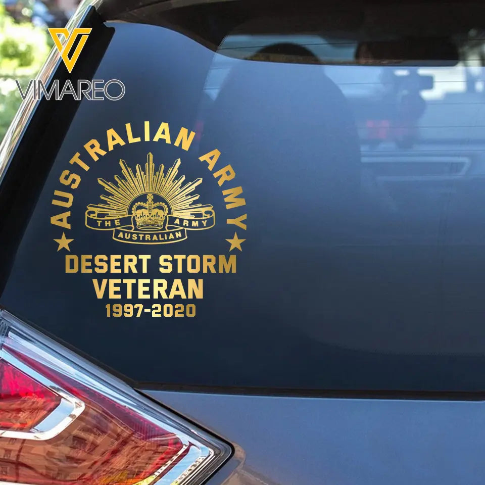 Personalized Australian Armed Forces Retired Decal Printed 2423AHVH