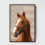 Personalized Upload Your Horse Photo Flag Poster Printed HN2448