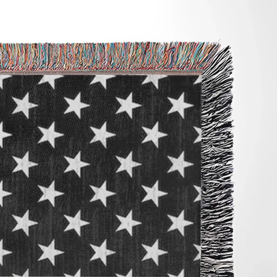 Personalized US Police Custom Name & ID Woven Blanket Printed QTVQ2474