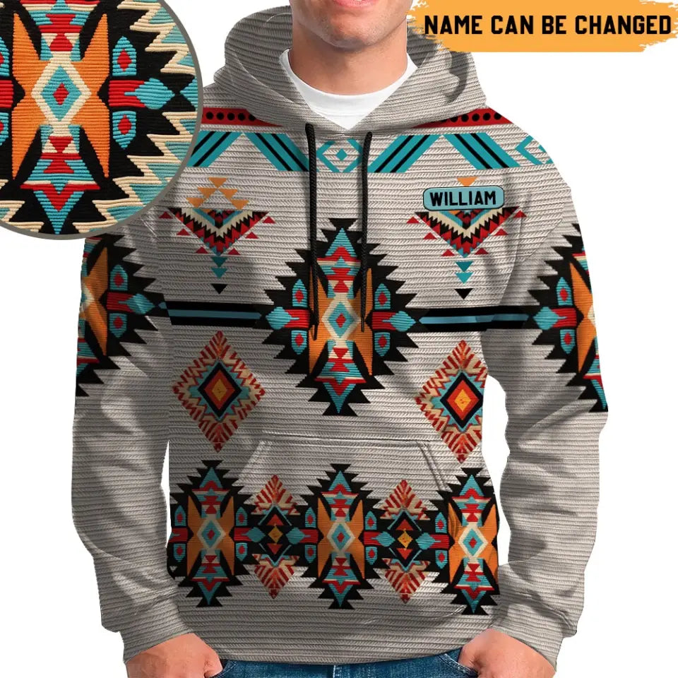 Personalized Native Pattern American Tribal Hoodie 3D Printed HN2487