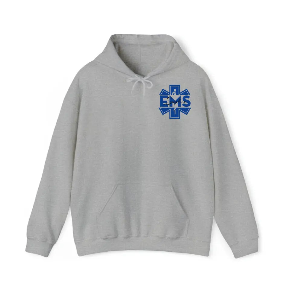 Personalized EMS EMT Custom Name  Gift For Paramedical Squad Hoodie 2D Printed QTKH2491