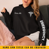 Personalized Medical Emergency Custom Name And Title Hoodie Printed QTKH2497