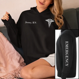 Personalized Medical Emergency Custom Name And Title Hoodie Printed QTKH2497