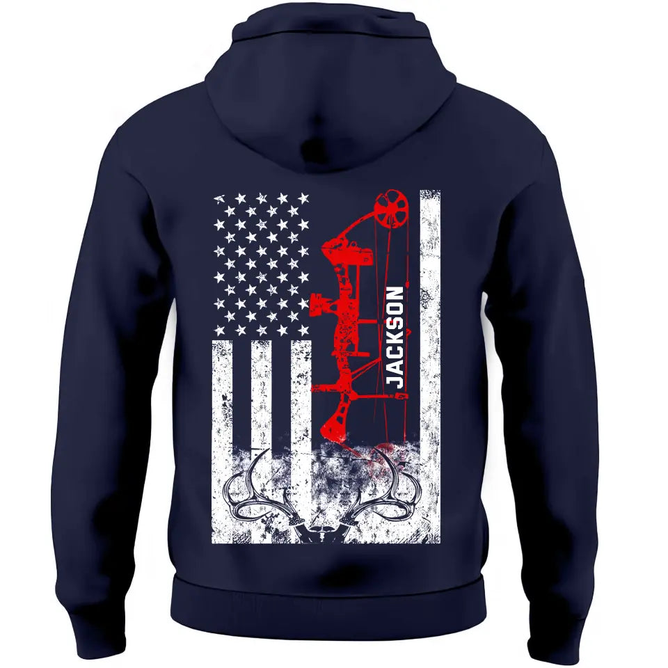 Personalized Deer Hungting Custom Name Hoodie 2D Printed KVH24135