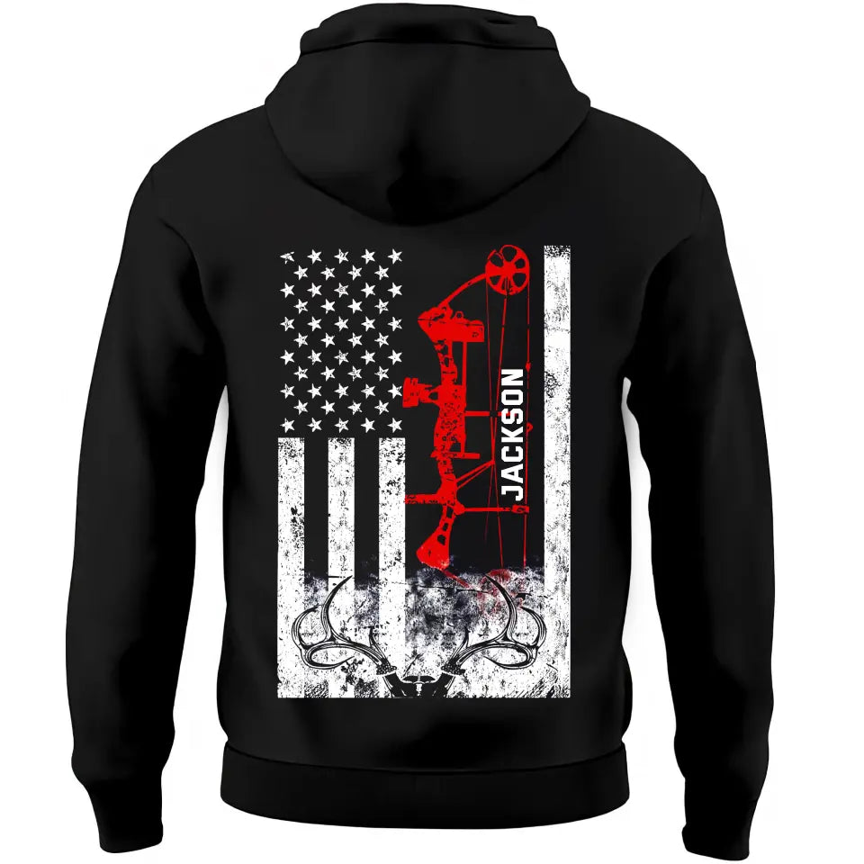 Personalized Deer Hungting Custom Name Hoodie 2D Printed KVH24135