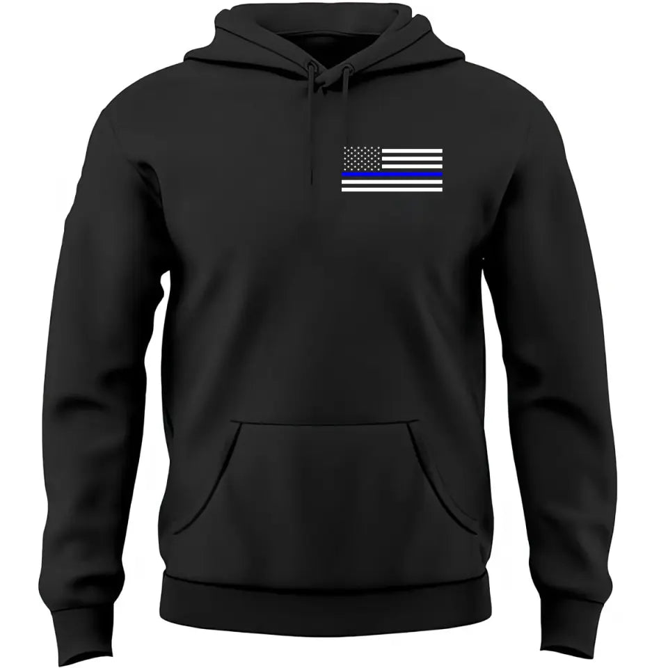 Personalized US Police Custom Name Hoodie 2D Printed QTVQ24143
