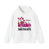 Personalized Nana's Sweethearts Hearts Pink Car Kid Name Valentine's Day Gift Sweatshirt or Hoodie 2D Printed QTHN24167