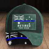 Personalized Retired Australian Police Custom Served Time Cap 3D Printed KVH24190