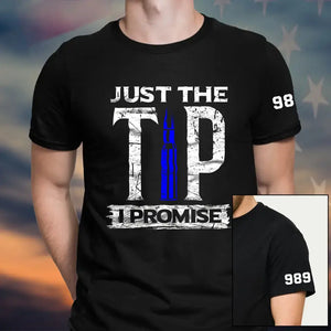 Personalized Law Enforcement Thin Blue Line Just The Tip T-shirt Printed QTKVH24200