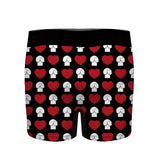 Personalized Valentine Dog Lover Valentine's Day Gift Men Underwear Printed HN24202
