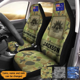 Personalized Australian Defence Force Car Seat Covers 2-Pcs Printed QTKH24296