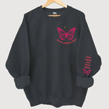 Personalized In My Auntie Era Butterflies Custom Kid Names Sweatshirt Printed HN24302