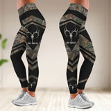 Personalized Taken By An Old Buck Hunting Legging Printed VQ24317