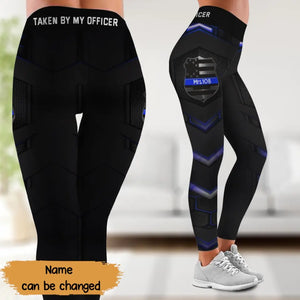 Personalized Take By My Officer Custom Police ID Legging Printed QTKH24326