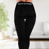 Personalized Take By My Officer Custom Police ID Legging Printed QTKH24326