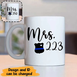 Personalized Police ID Love Gift White Mug Printed HN24342