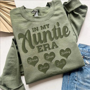 Personalized In My Auntie Era Sweatshirt Puff Printed 24354LVA