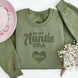 Personalized In My Auntie Era Sweatshirt Puff Printed 24354LVA